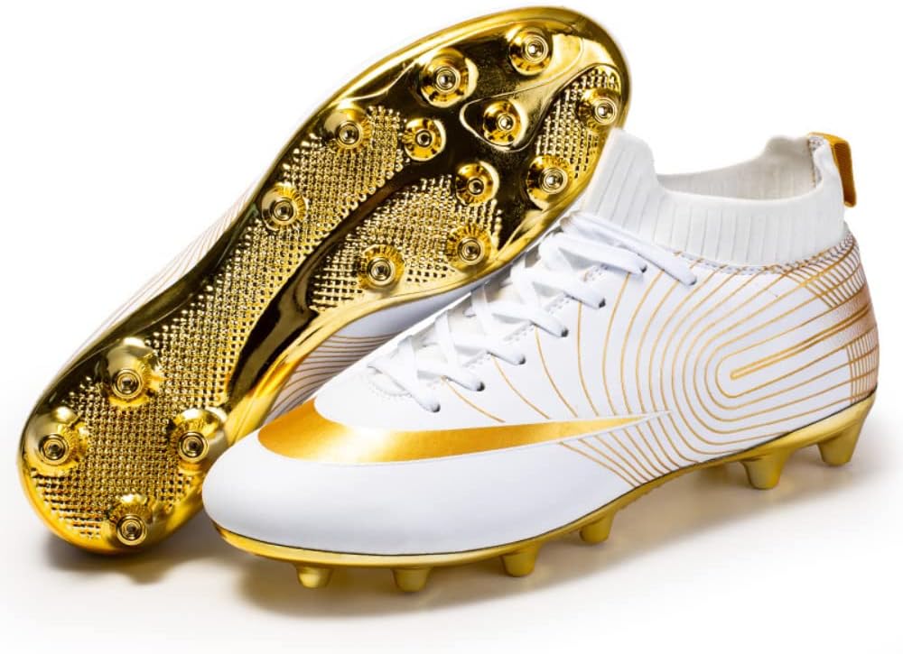 gold soccer cleats