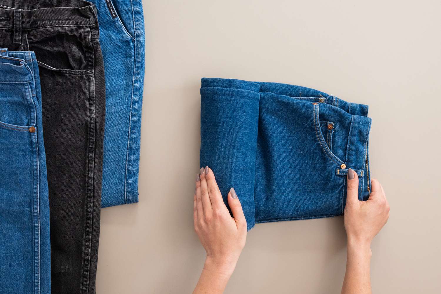 how to store jeans