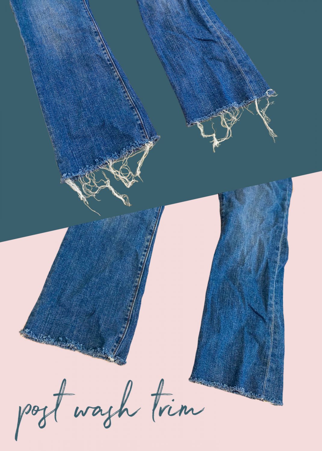 How to fray the bottom of jeans