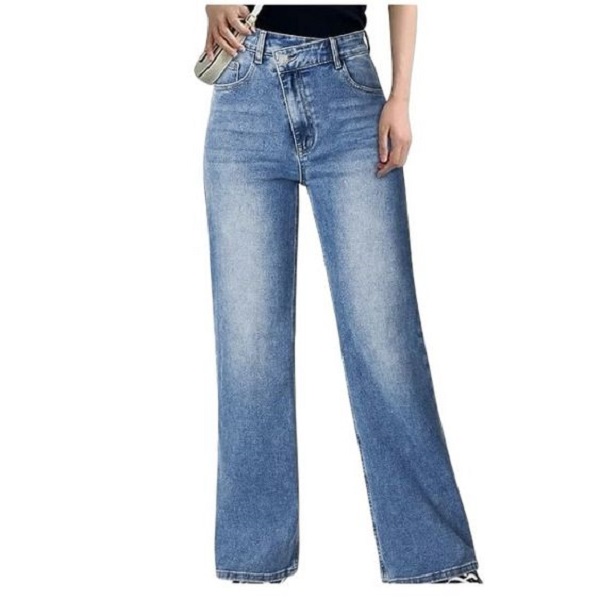 Dress up straight jeans.