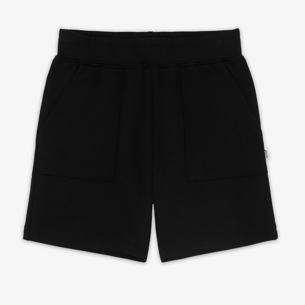 black shorts