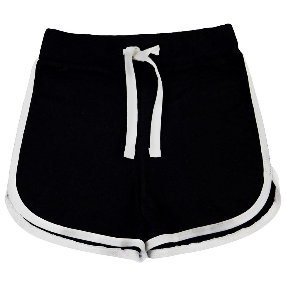 black shorts
